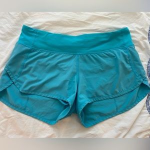 lululemon cerulean blue shorts